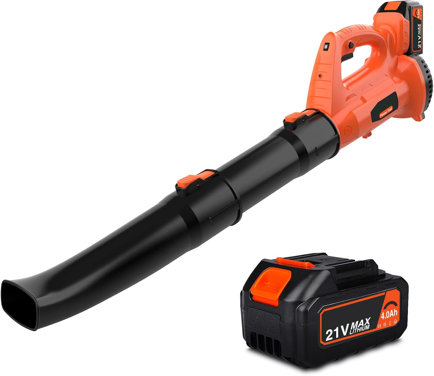 H 604 Soplador de hojas inalámbrico de 20 V - Batería de 2,0 Ah, 137 km/h ...