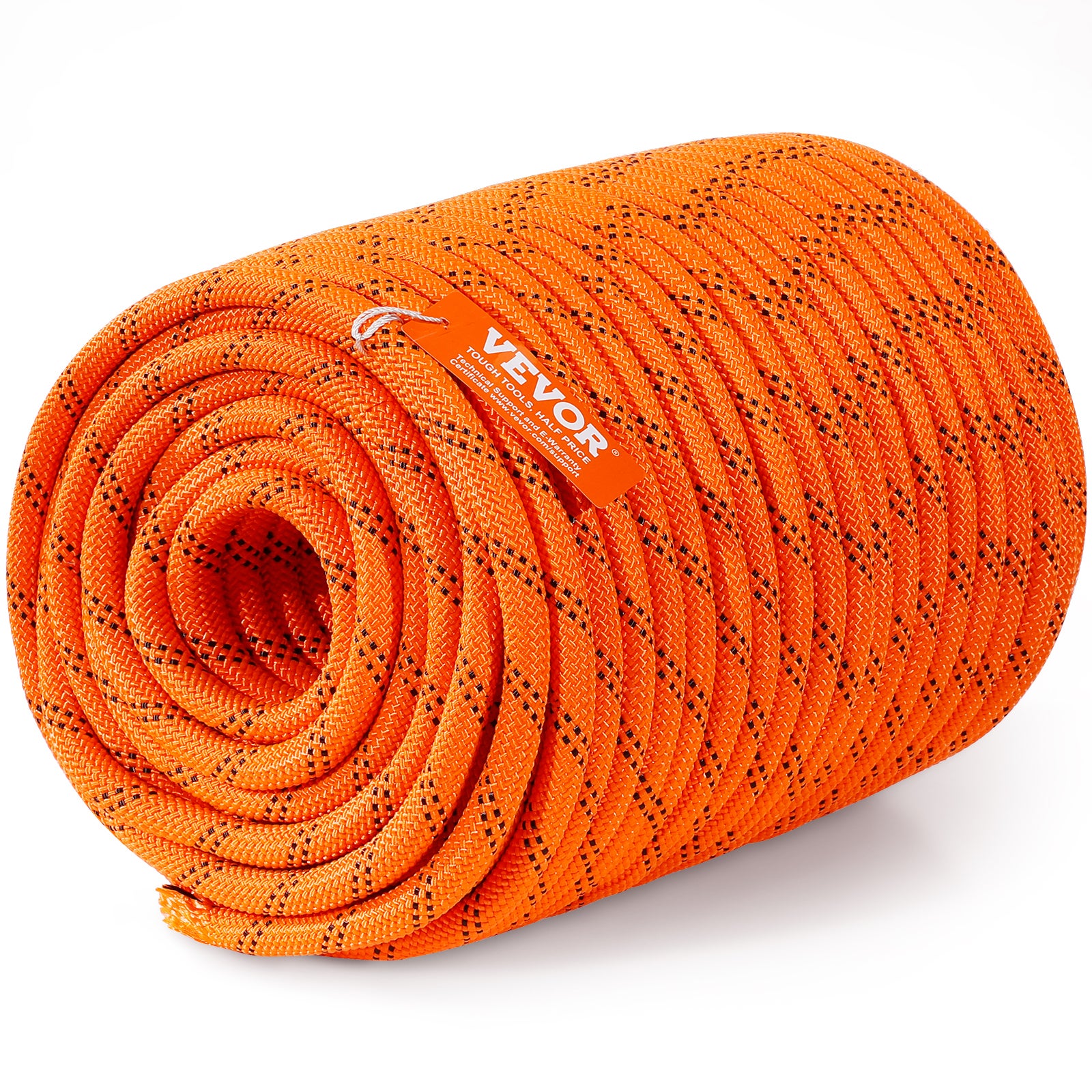 VEVOR - Corde D'escalade Statique 12,7mm X 38m - Résistance 32kN - Polyester - Pour Rappel Et Secours