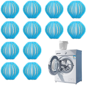 Anti Poil Machine à Laver, Boule Anti Poil, Balle de Lavage Réutilisable, Attrape Poils Machine a Laver pour Vêtements et la Literie (Orange