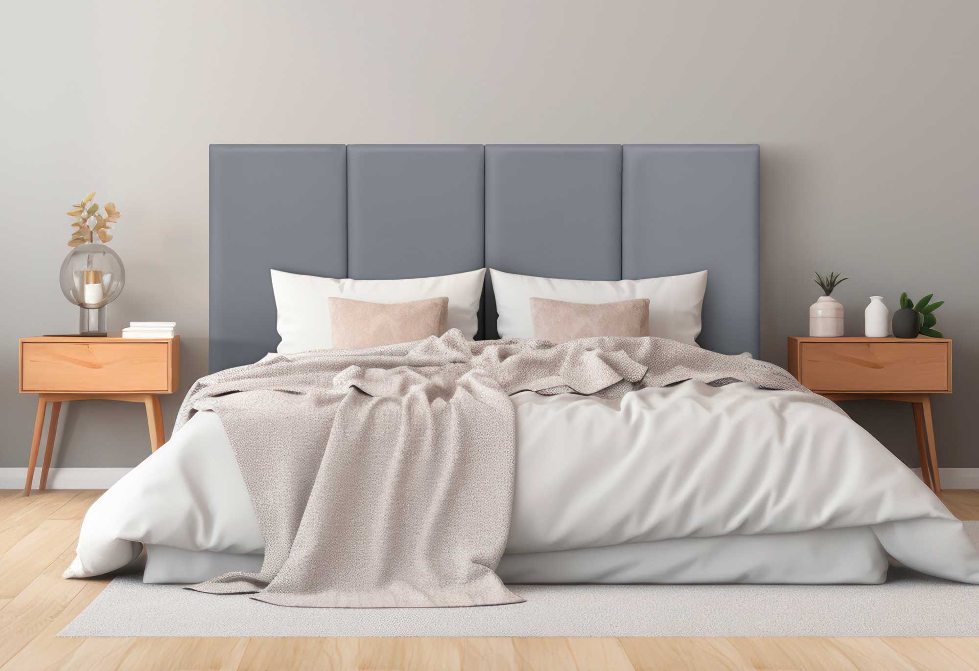 DHOME Testata in Similpelle o Tessuto AQUALINE Pro con 2 file di bottoni Testata imbottita Letto di lusso (Similpelle Senape, 135x50cm (Letti 120/135/140