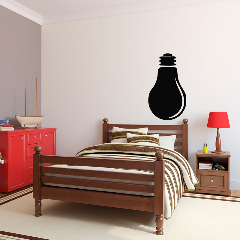 Adesivo ardesia Disegno lampadina - Sticker adesivo - adesivi murali - 125x70cm - 3