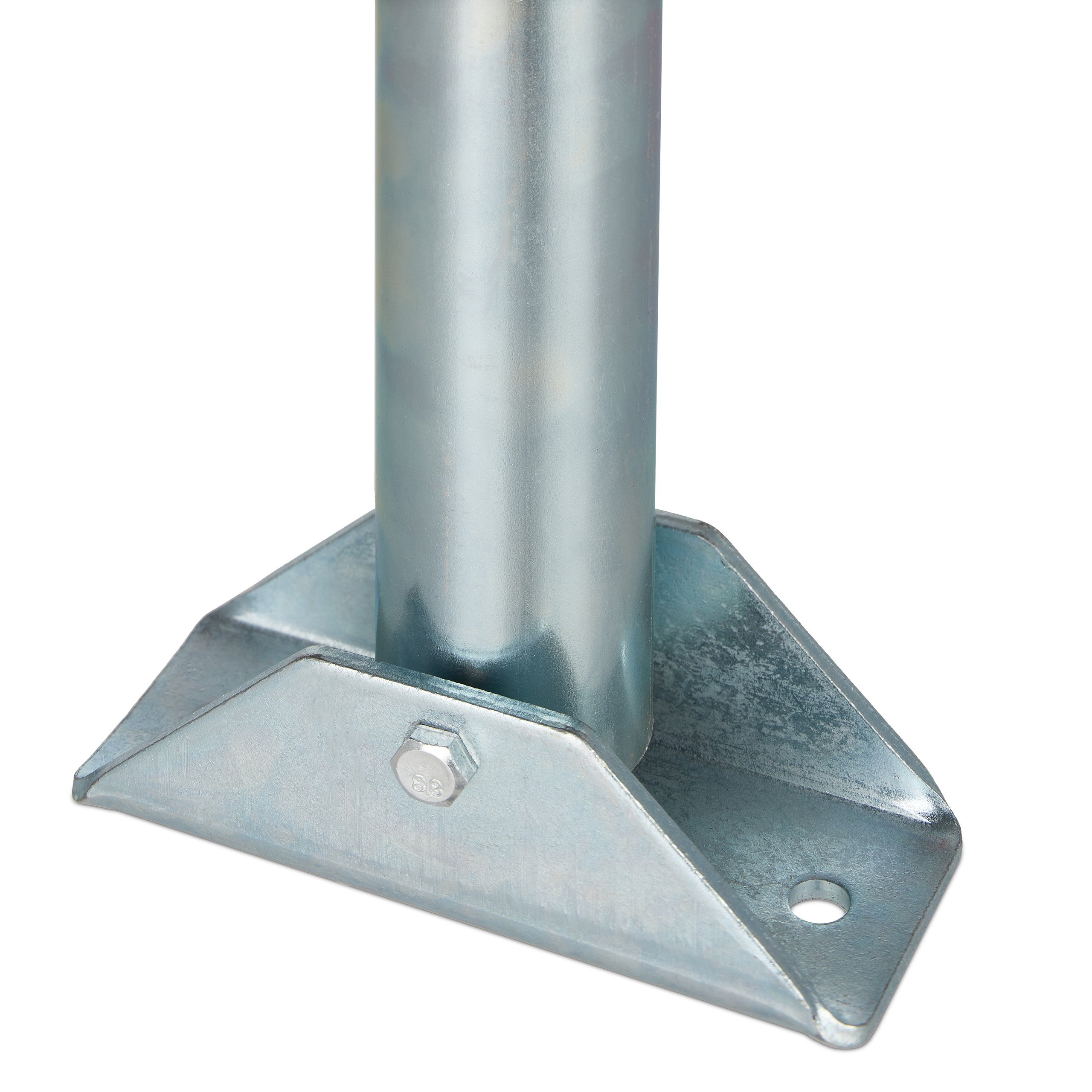 Barriera Parcheggio, Blocco Posto Auto, Archetto Dissuasore, Acciaio, 45x76x32 cm, Sbarra Posteggio, argento, Relaxdays - 8