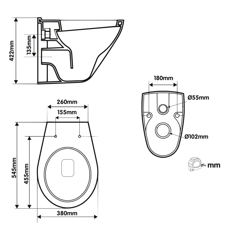 Cuvette Wc Pmr Dimensions Entraxe Cuvette Wc Suspendu Cuvette WC