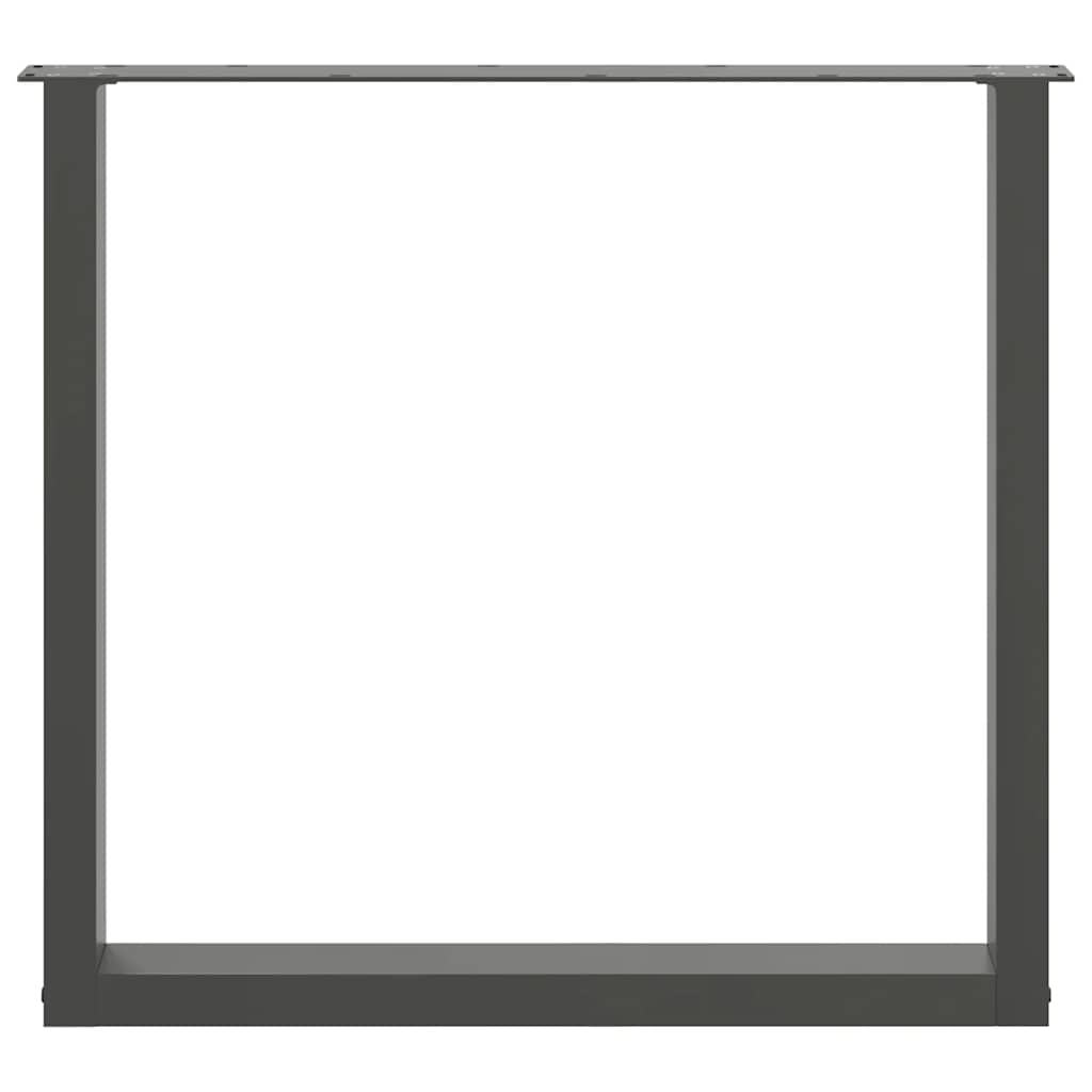 Pieds de table basse forme de U 3 pcs | Pied de meuble anthracite 90x(72-73) cm CFW714337 - 5