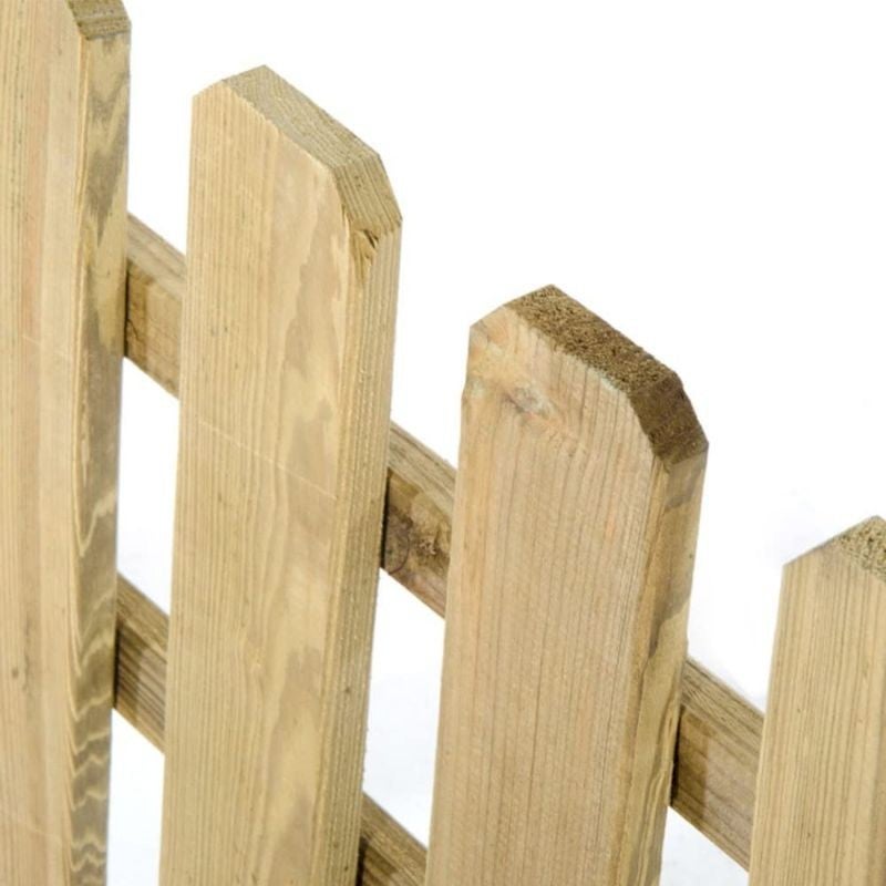 Recinzione da Giardino in Legno a Listelli Dritti Staccionata Basse Verdelook - 3