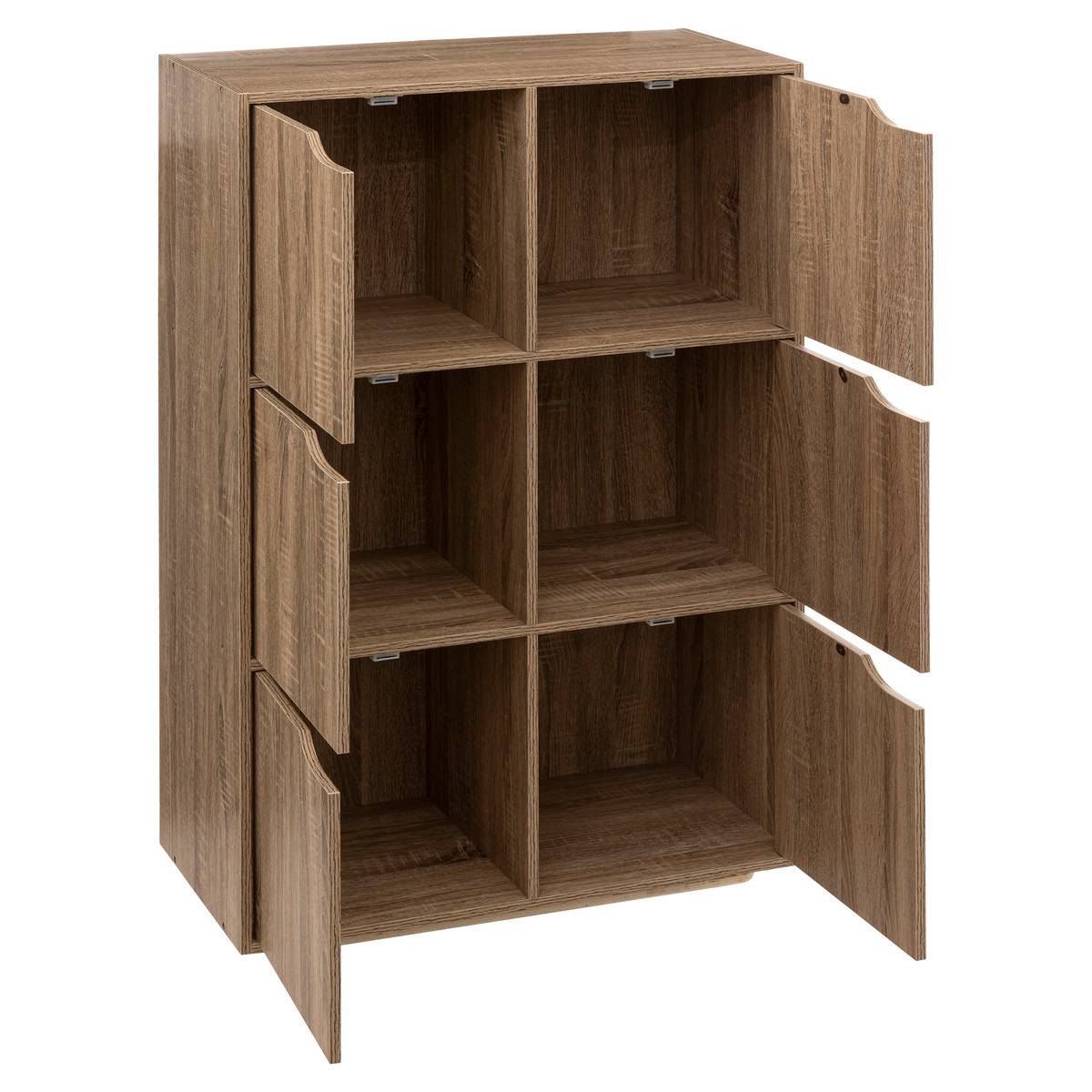 Étagère 6 cases porte 