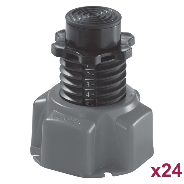 Lot de 24 pieds pour receveur de douche Wirquin réglables en hauteur de 88 à 172mm