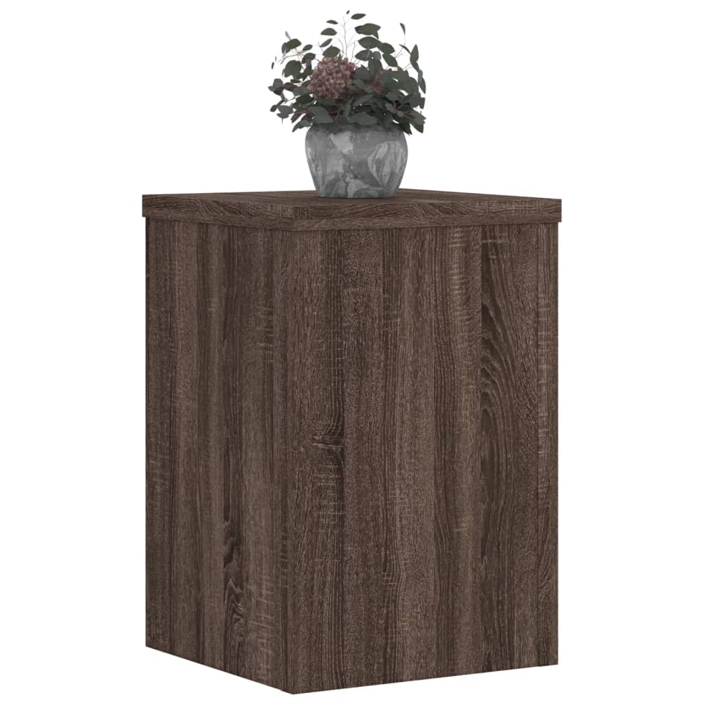 Maison Exclusive - Supports pour plantes 2 pcs chêne marron bois d'ingénierie - 3