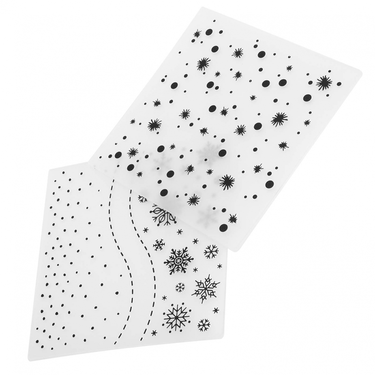 2 buc. dosare de embosare din plastic DIY, instrument de creare a cărților, șablon pentru scrapbooking
