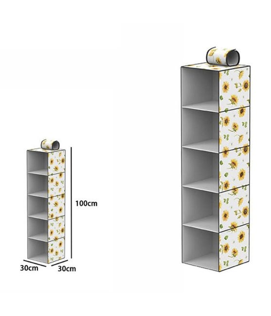 Vassoio Organizer Per Carte Craftelier - 6 Ripiani In Metallo, Bianco, 35.8x33.3x33.2 Cm - Foto 10