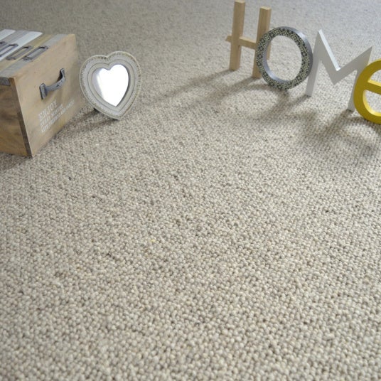 Moquette pure laine vierge bouclée - Latoon - Gris - Rouleau de 4m x 1m - 3
