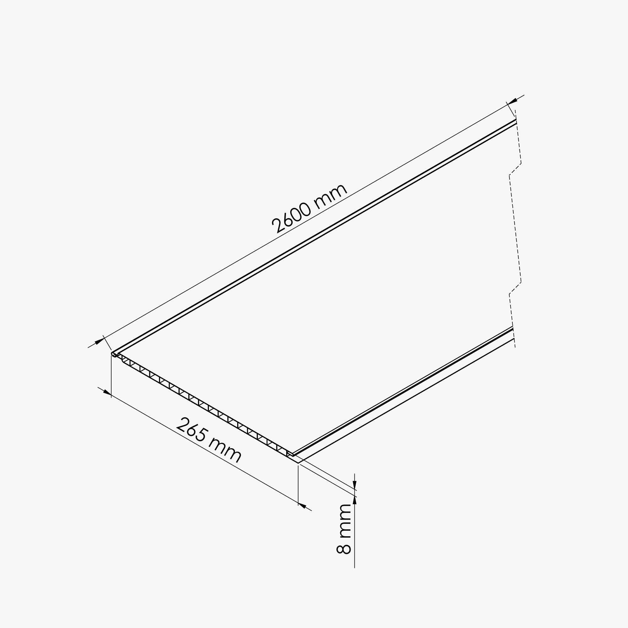 Lambris PVC 250 mm - Lot de 4 Lames - Blanc - 4