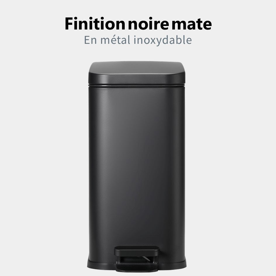 Poubelle de Salle de Bains ou WC HÜSQ 5 litres - rectangulaire étroit - 4