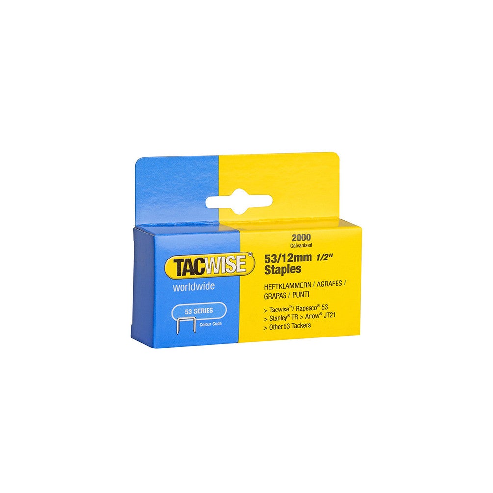 Lot De 5000 Agrafes Type 53 - Acier Galvanisé, 10x11.4mm, Pour Agrafeuse Manuelle Et Travaux Bricolage