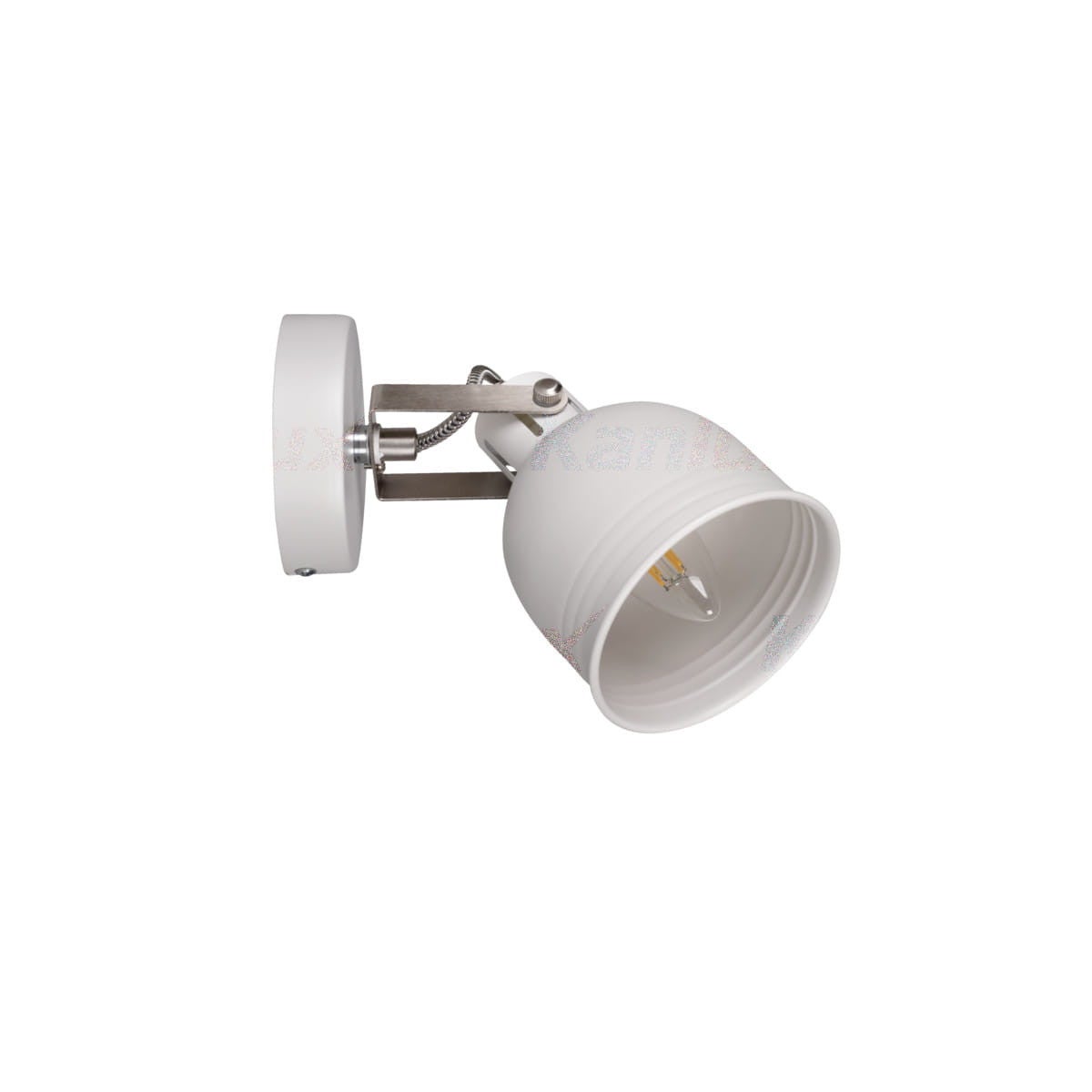 Kinkiet ścienny Derato biały 1xE14x8W wym: 15 x 11 x 11 cm aluminium IP20 Kanlux