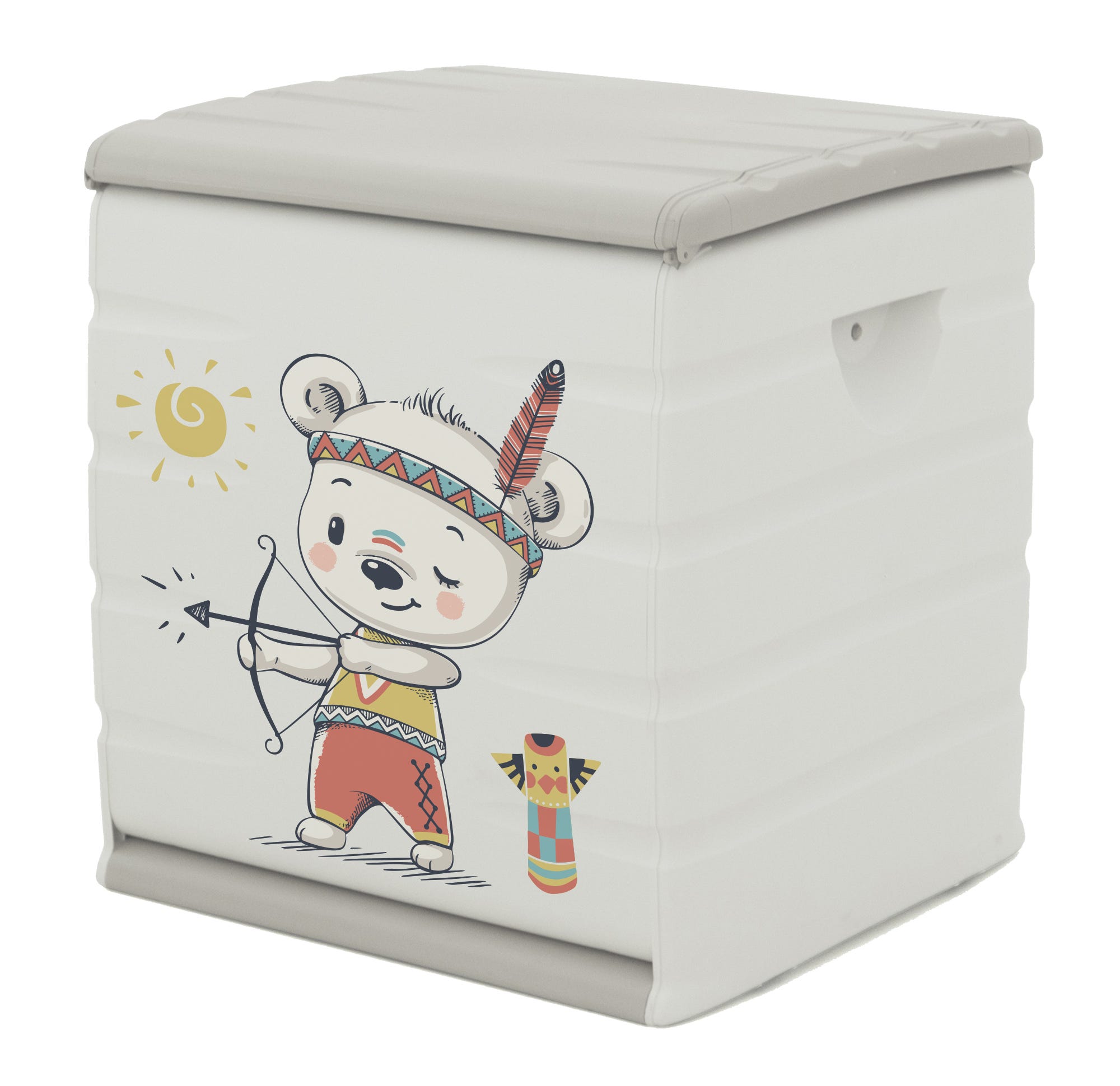 Skrzynia żywiczna Tedi o wymiarach 61x60x53 cm i pojemności 190L