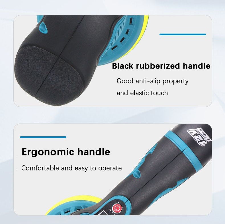 Polisseuse pour voiture, mini-polisseuse sans fil à batterie lithium, 8 vitesses, cireuse pour voiture, polisseuse pour voiture (chargeur européen) - 9