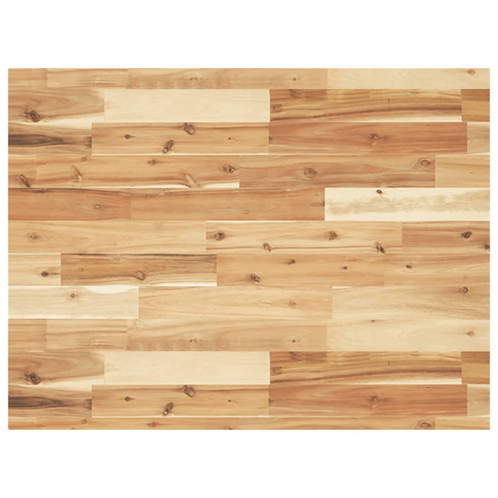 Tablero de mesa | tablero de escritorio | superficie de mesa rectangular madera maciza acacia 80x60x4 cm cfw75929