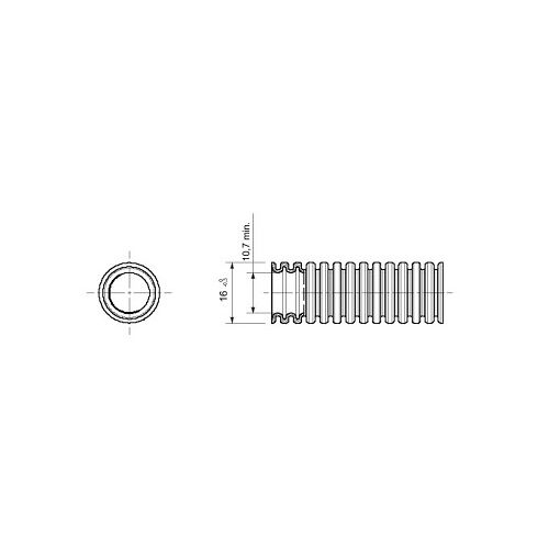 Gaine électrique ICTA avec tire fils gris foncé diamètre 32mm GEWISS DX20532R - 3