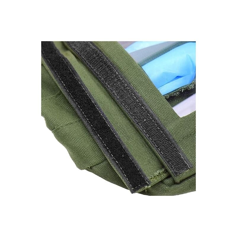 Cloche de sablage écharpe de sablage housse coupe-vent anti-sablage outil anti-poussière masque toile verte + capuchon de protection - 4