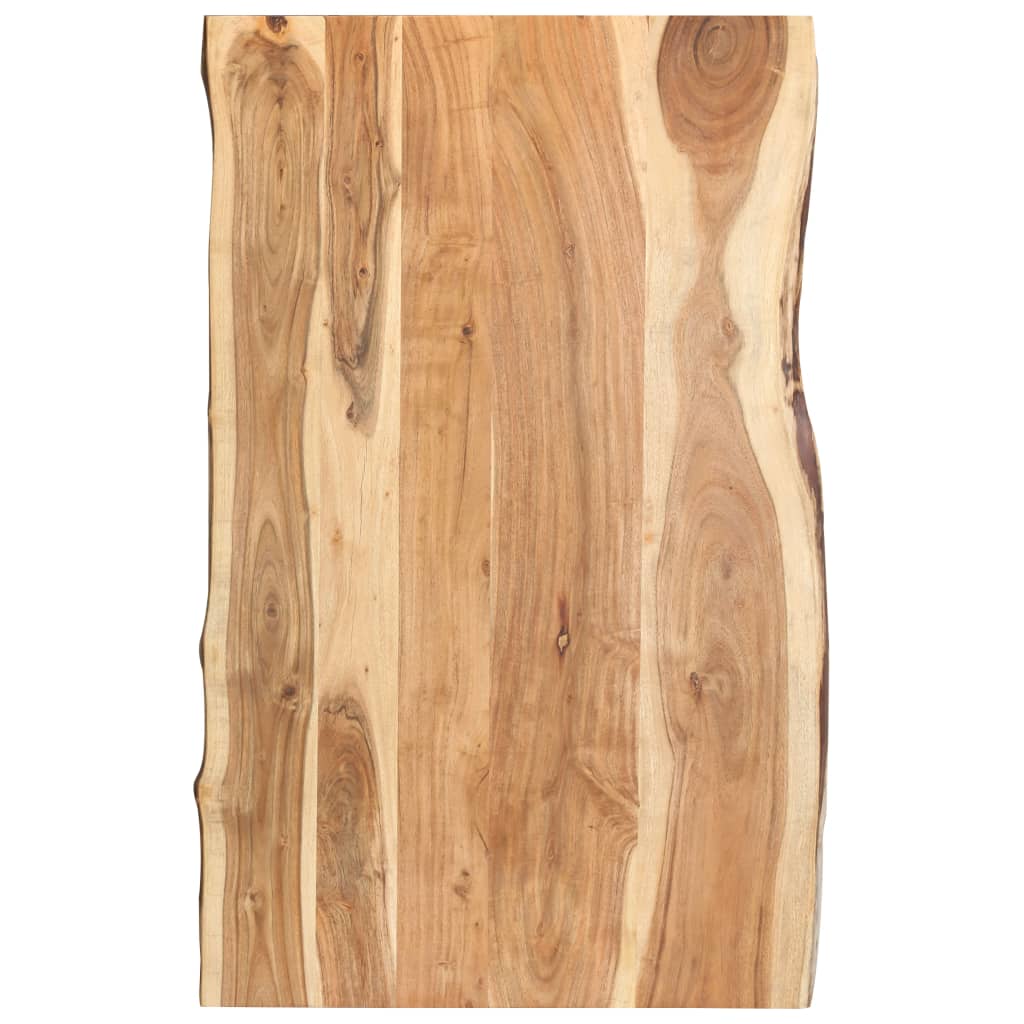 Tablero madera maciza de acacia 100x(50-60)x3,8 cm