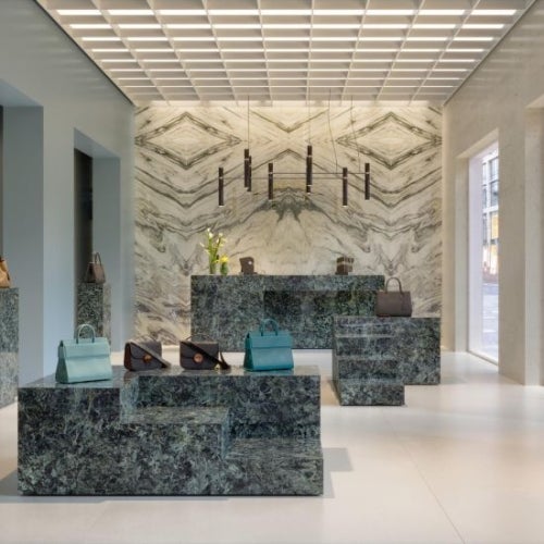 Carrelage Effet Marbre MARBLE Quarzo Bluegrey 60x120cm Gloss Sol et Murs - Les Carreaux de Jean