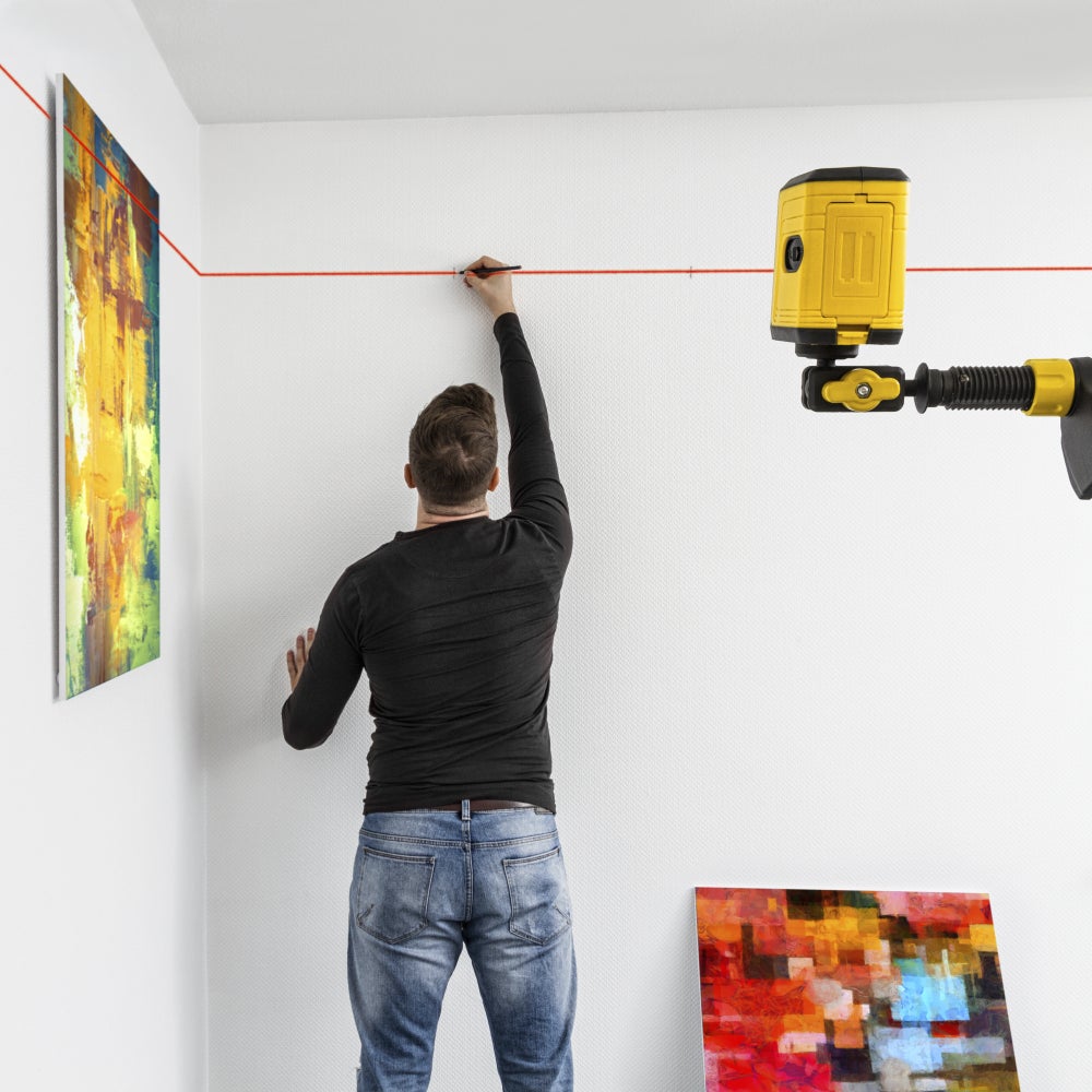 TROTEC Niveau Laser Croix BD5A - jusqu'à 10 m - Laser autonivelant - 5