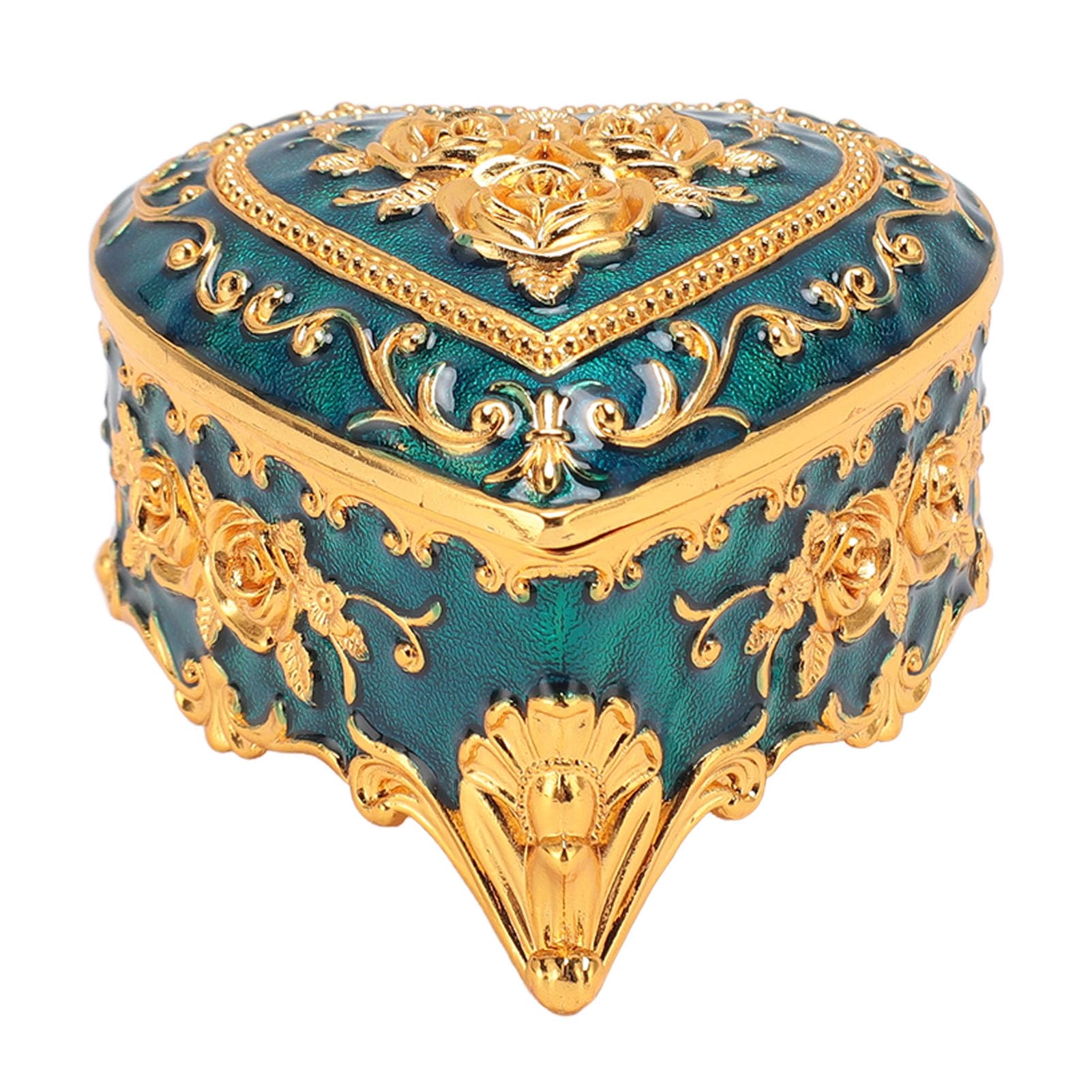 JABNOW 2 Boîtes à Bijoux En Bois En Forme De Cœur DIY – Kit Créatif Avec Peinture, Autocollants Diamant, Cadeau Anniversaire Pour Filles 6-10 Ans