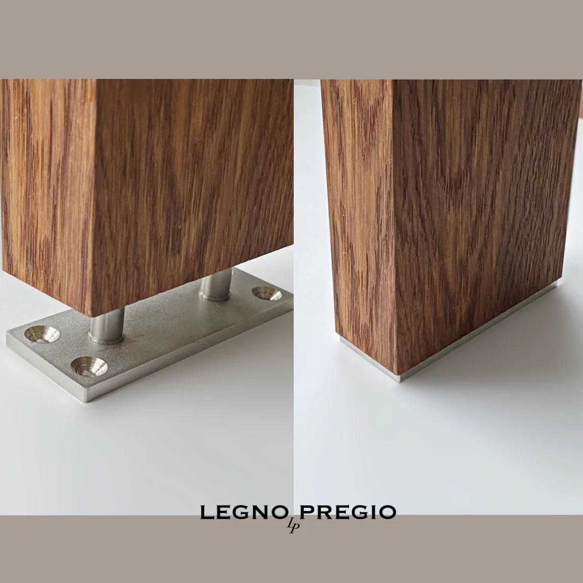 Legnopregio - listelli decorativi Divisori in legno | Rovere Noce - 3 pezzi - 6