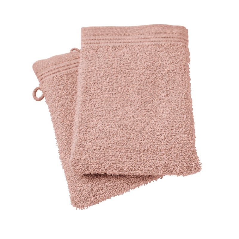 Lot De 2 Gants De Toilette 16x21 Cm NATURAL Curry