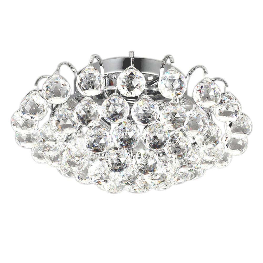 Lampa Sufitowa Kryształowa Toolight App783-3C Transparentny