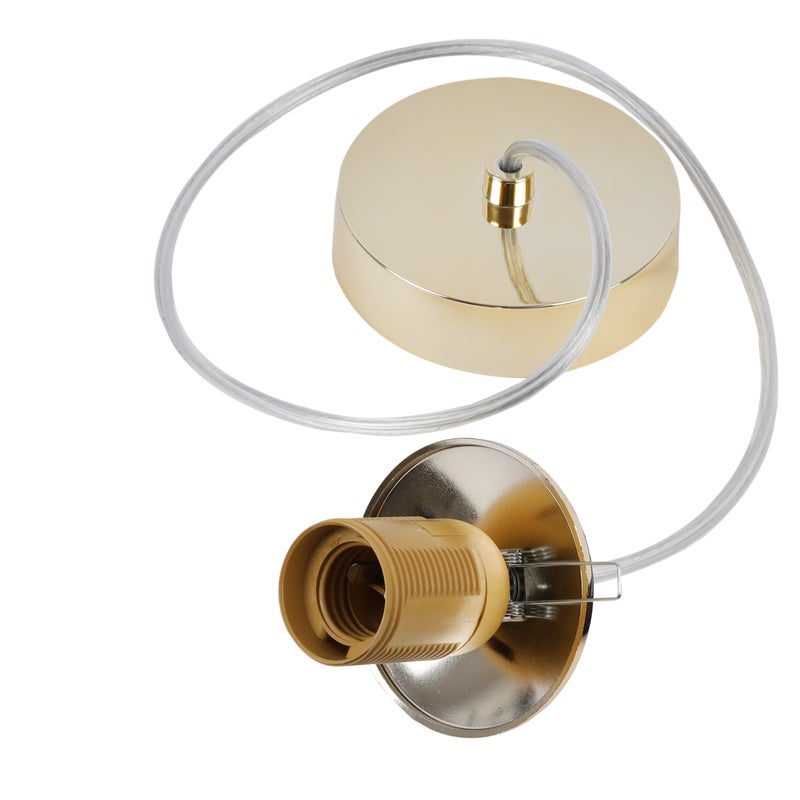 Zawiesie do lampy wiszącej 100cm oprawka talerzyk E27 złota