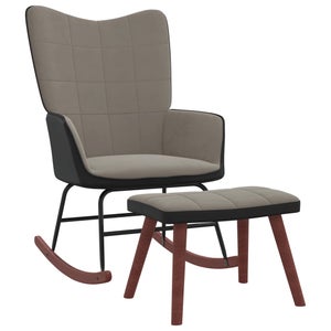 Chaise à Bascule En Velours Teddy - Confort Rembourré, 120 Kg Max, Couleur Rose