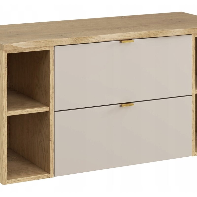 Szafka łazienkowa Dalia 100 cm kaszmir z blatem dab Cremona