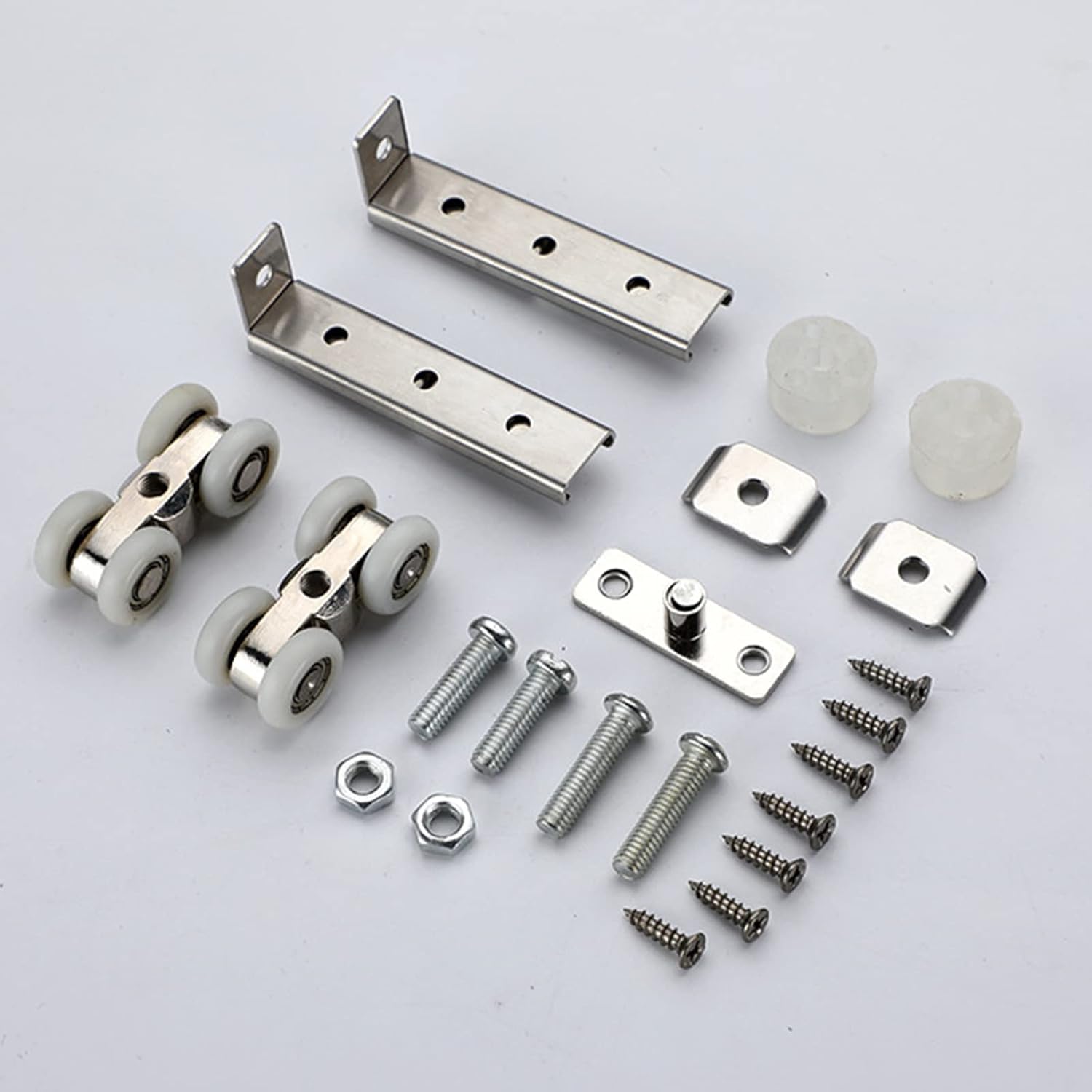 Juego de 2 rodillos para puerta corredera, armario, puerta corredera, mueble, alacena, ventana - 3