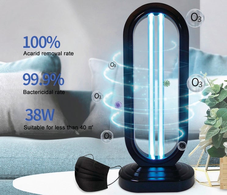 ECODE® Lámpara de Luz Ultravioleta UV, Germicida con generación de Ozono para estancias de 45/50 m2, 38W, 10.000 Horas, ECO-3183 - 2