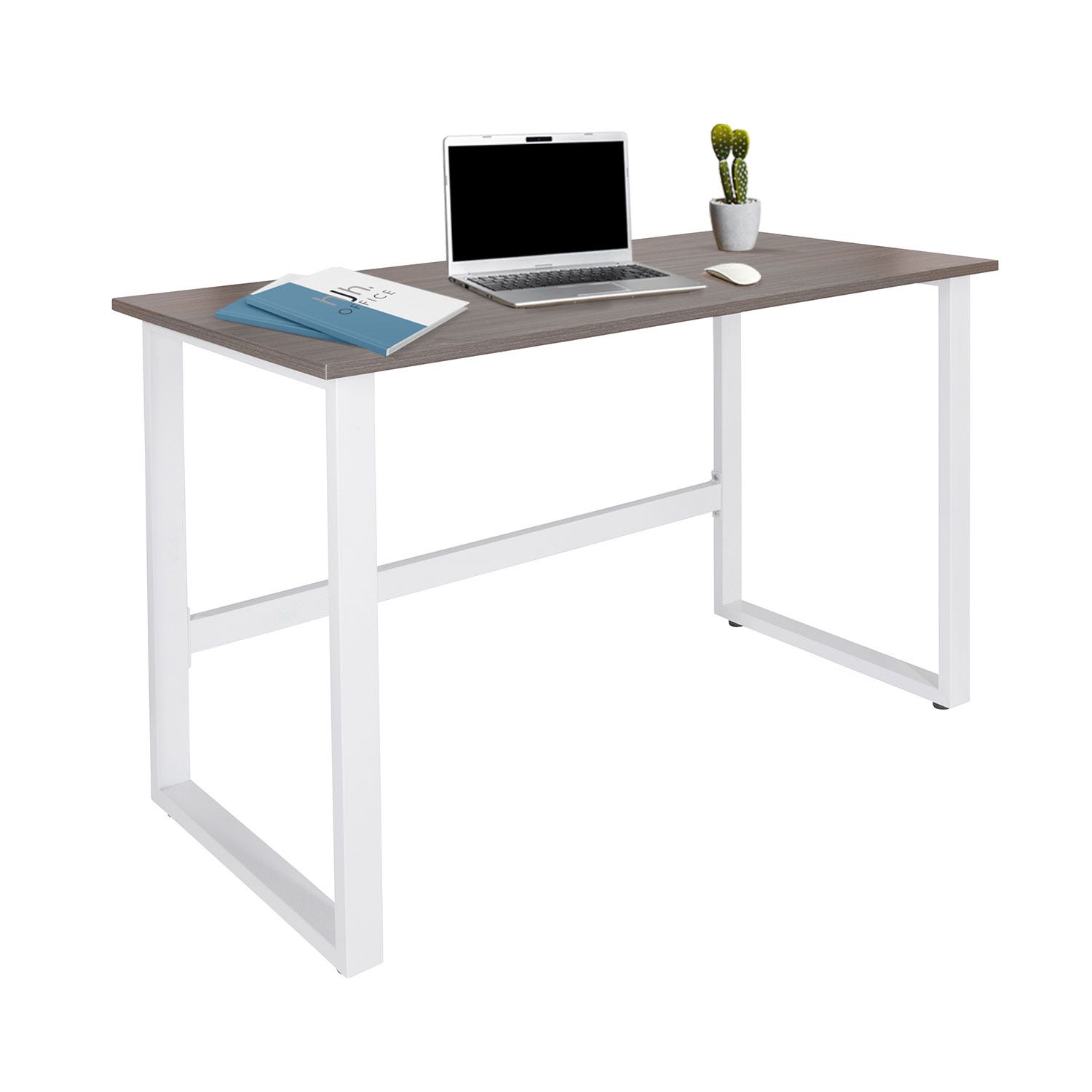 Scrivania WORKSPACE LIGHT I 120 x 60 cm grigio/bianco hjh OFFICE