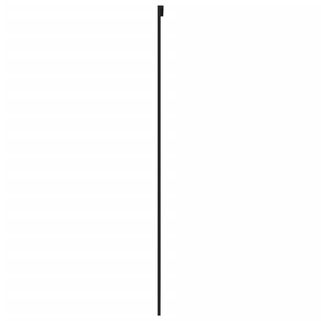 Puerta corredera | Puerta de la cocina vidrio templado y aluminio negra 90x205 cm CFW31213 - 5