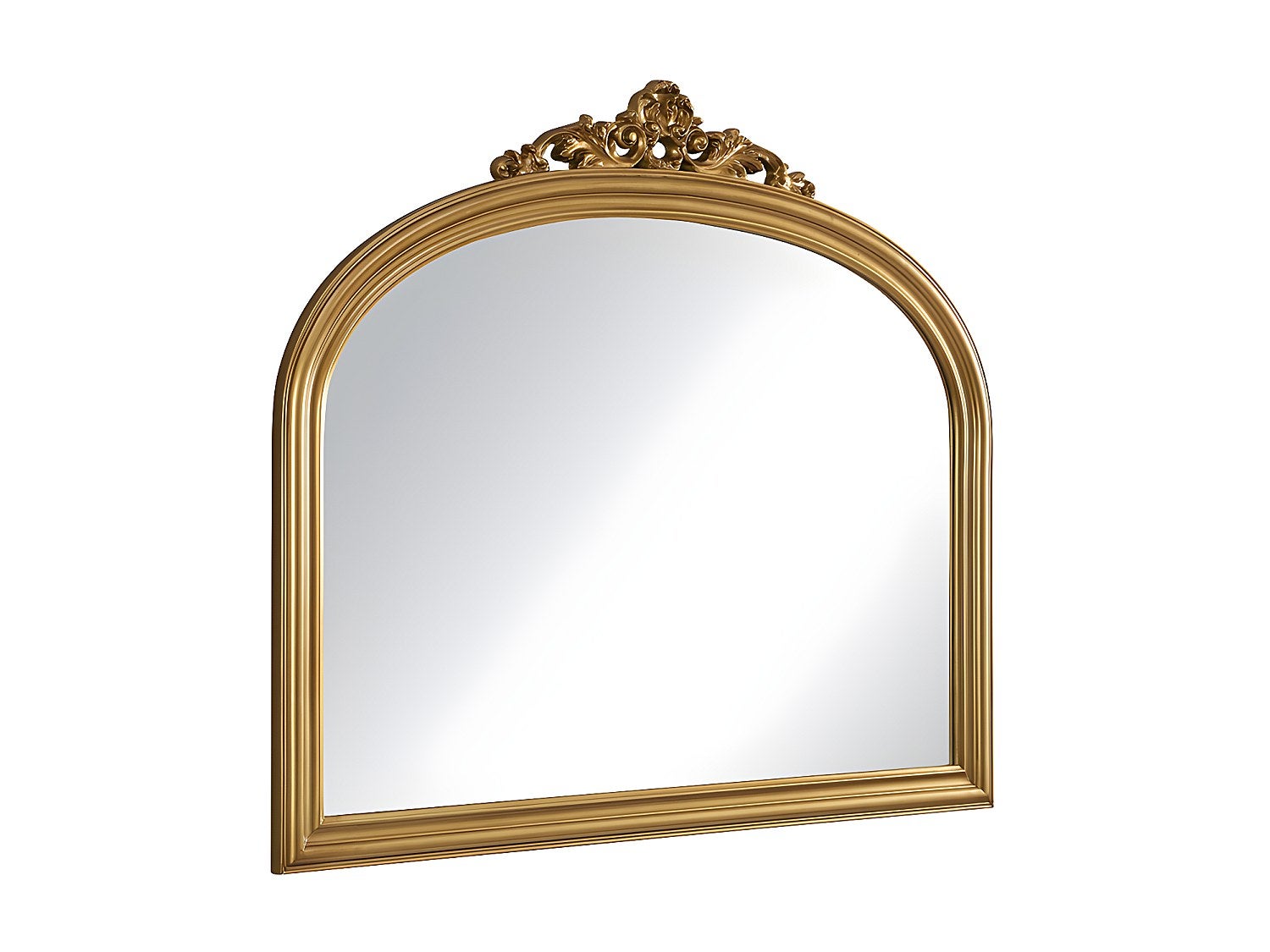 Miroir en bois de paulownia - L. 107 x H. 90 cm - Doré - EYOB - 2