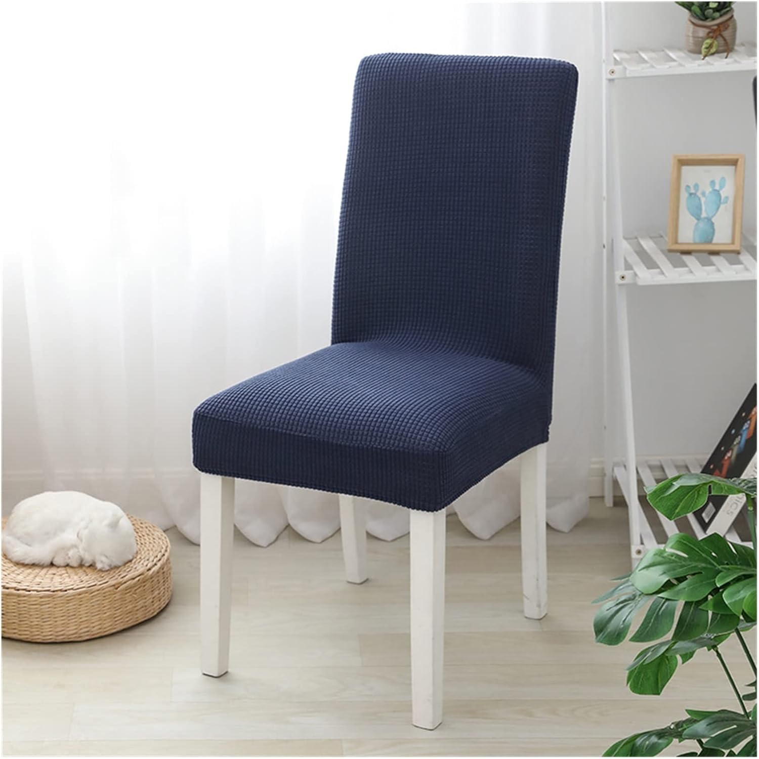 Housse De Chaise Élastique En Élasthanne Orange - Lavable Pour Chaise Bureau, Salle à Manger Ou Mariage