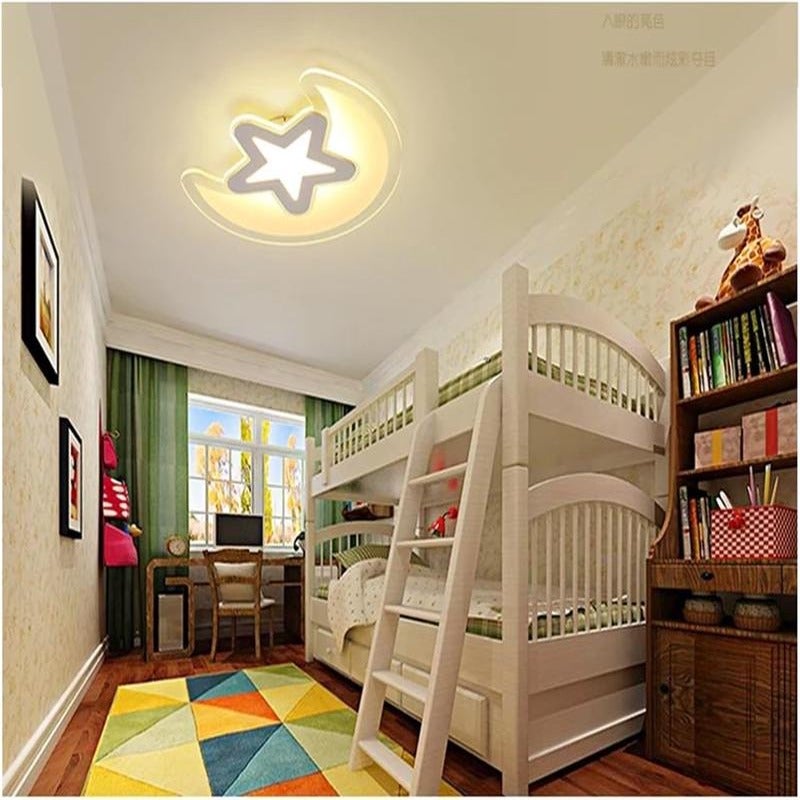 Modern LED ceiling light for children with dimmable remote control for ...