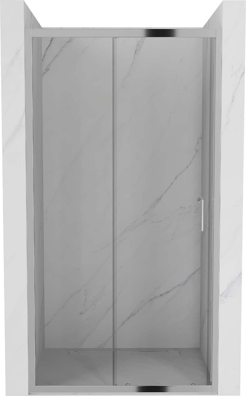Mexen Apia drzwi prysznicowe rozsuwane 140 cm, transparent, chrom - 845-140-000-01-00
