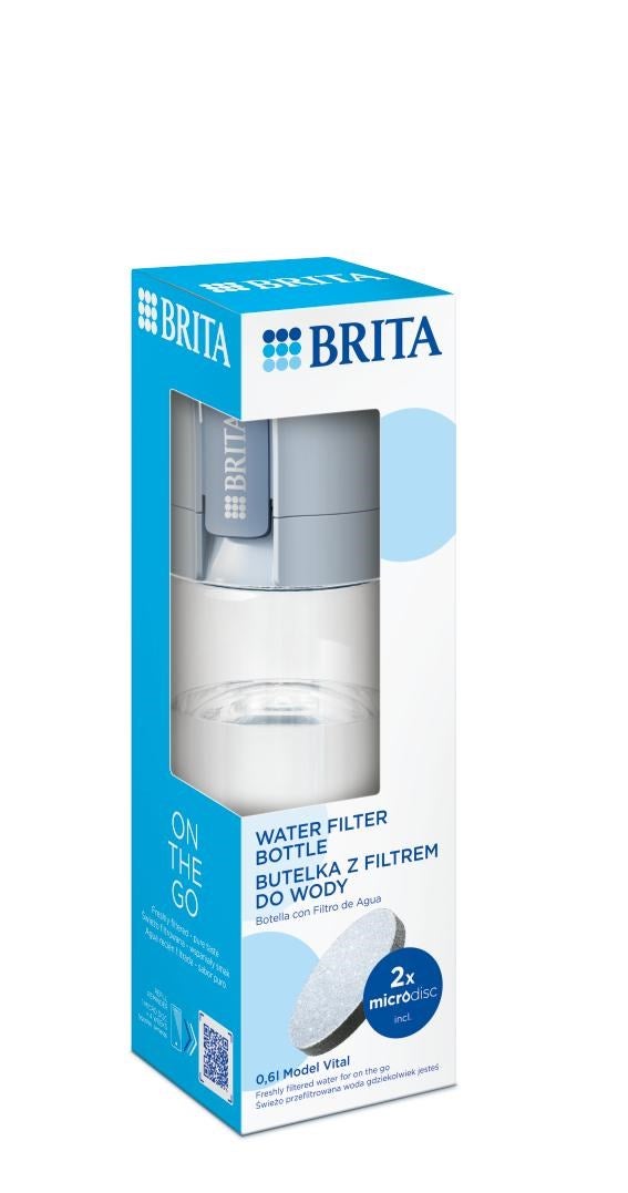 Garrafa filtrante Brita Vital azul com 2 discos - 8