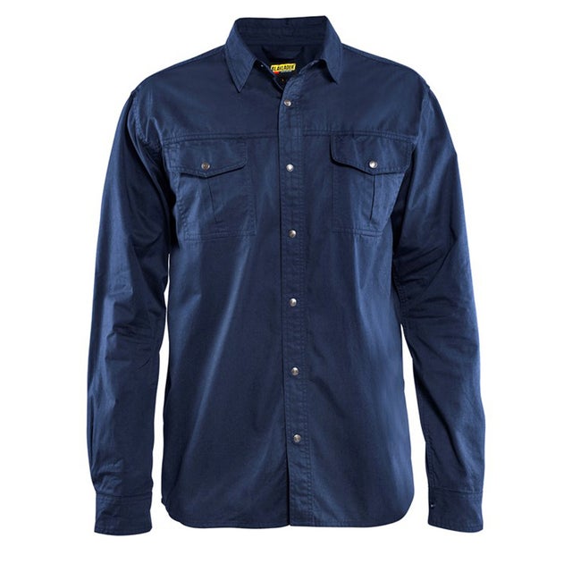 Chemise twill Blaklader Homme 100% coton Marine S