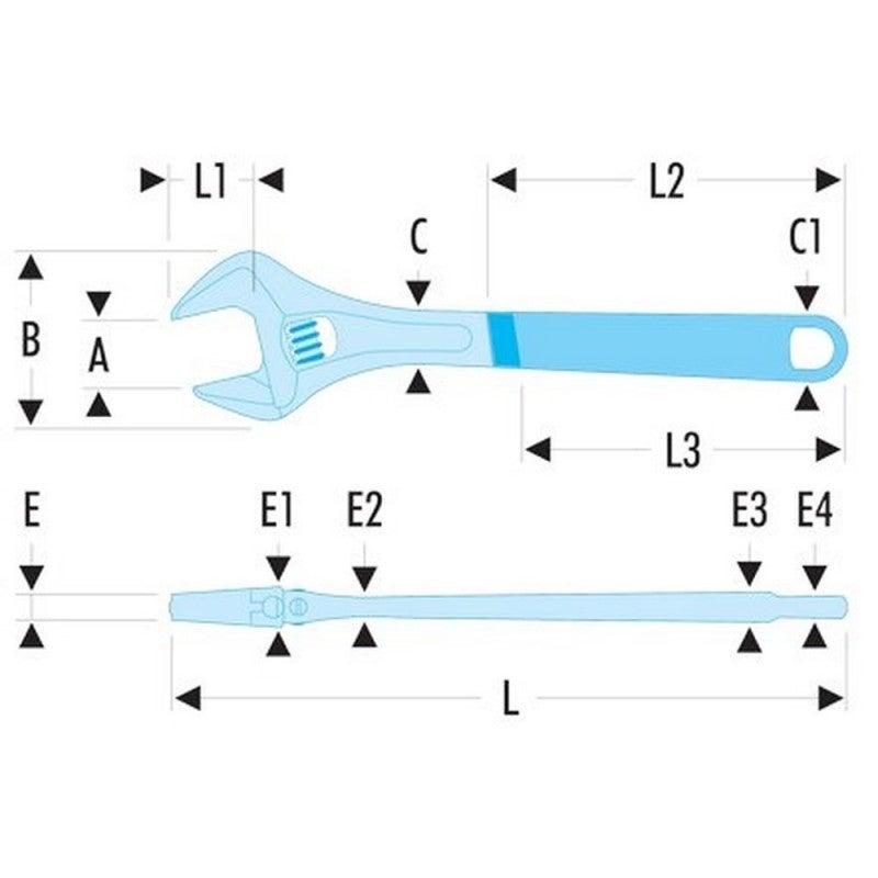 FACOM - Clé à molette 8