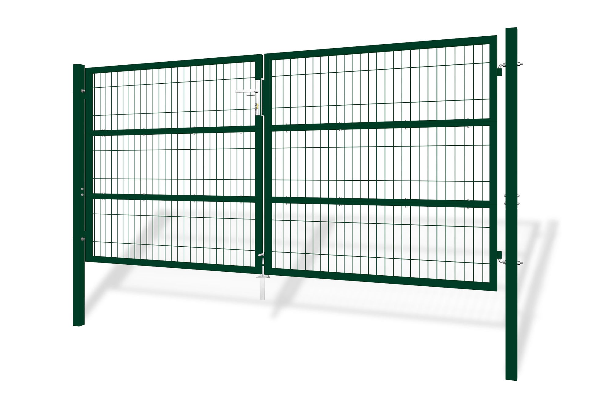 Portail battant grillagé 3m RAZO H.140cm Vert - 3