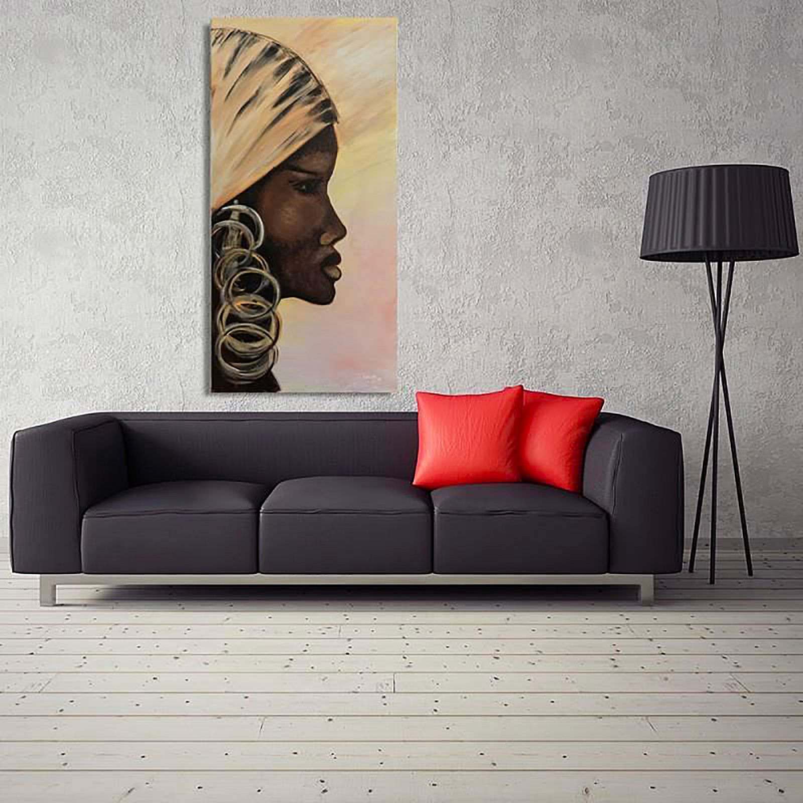 Tableau profil d'une femme - 40 x 100 cm - 3