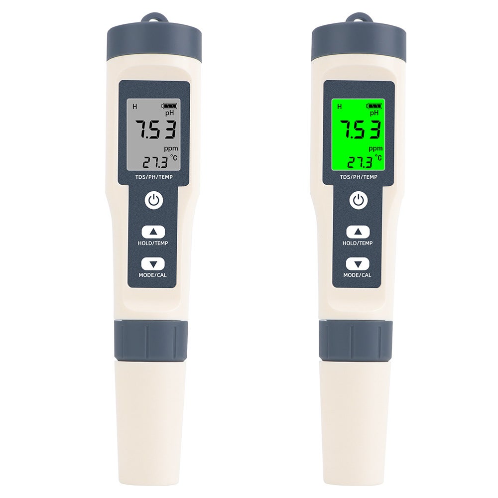 Testeur de qualité de l'eau de piscine, stylo de test de qualité de l'eau trois en un (sans rétro-éclairage, avec batterie) - 2
