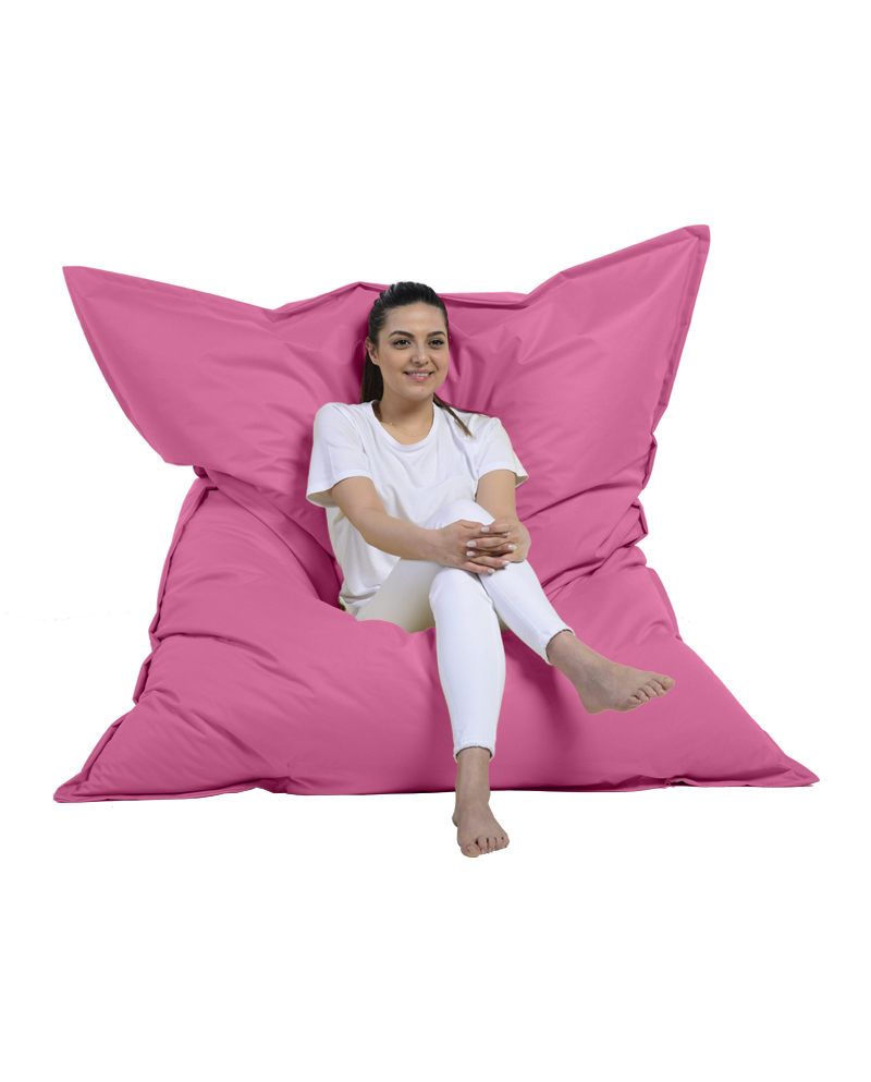 Coussin de sol Axina 140x180cm Tissu Rose | Leroy Merlin