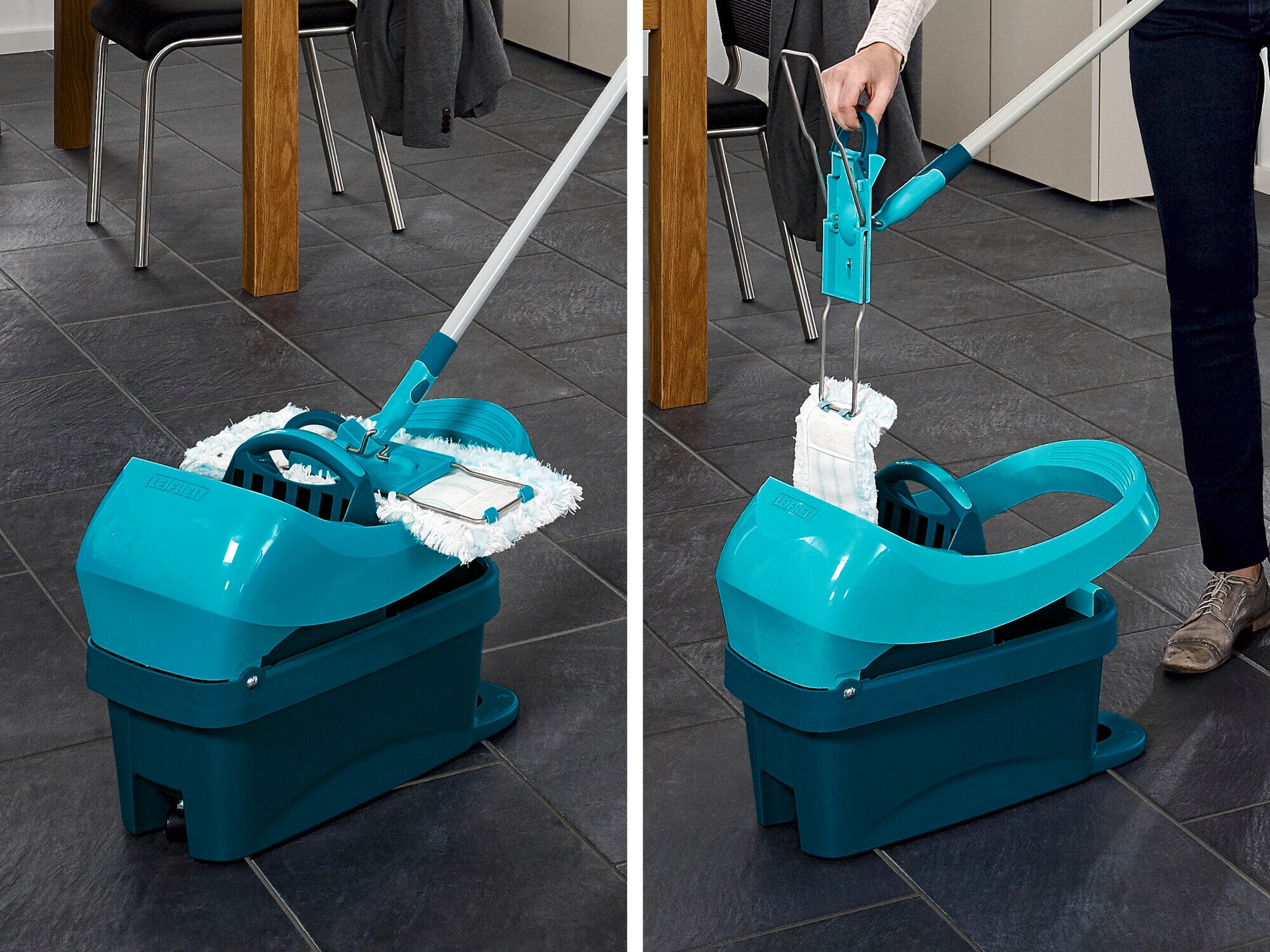Leifheit 55076 seau et système de lavage Vert - 3